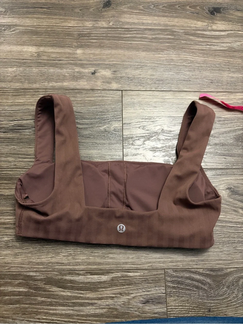 Lululemon Wunder Under Bra *Light Support, *Tonal Stripe (Dark Oxide) Size Small